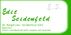 edit seidenfeld business card